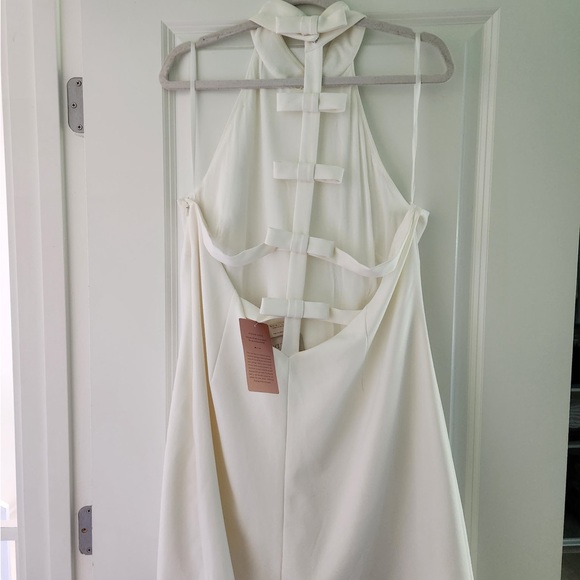 BHLDN White Halter Mini Dress - Picture 2 of 6